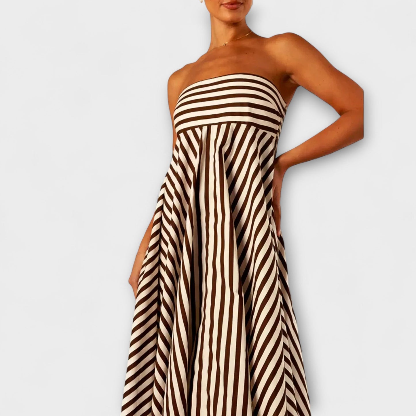 Nocturnal Charm Ruffle Maxi Dress