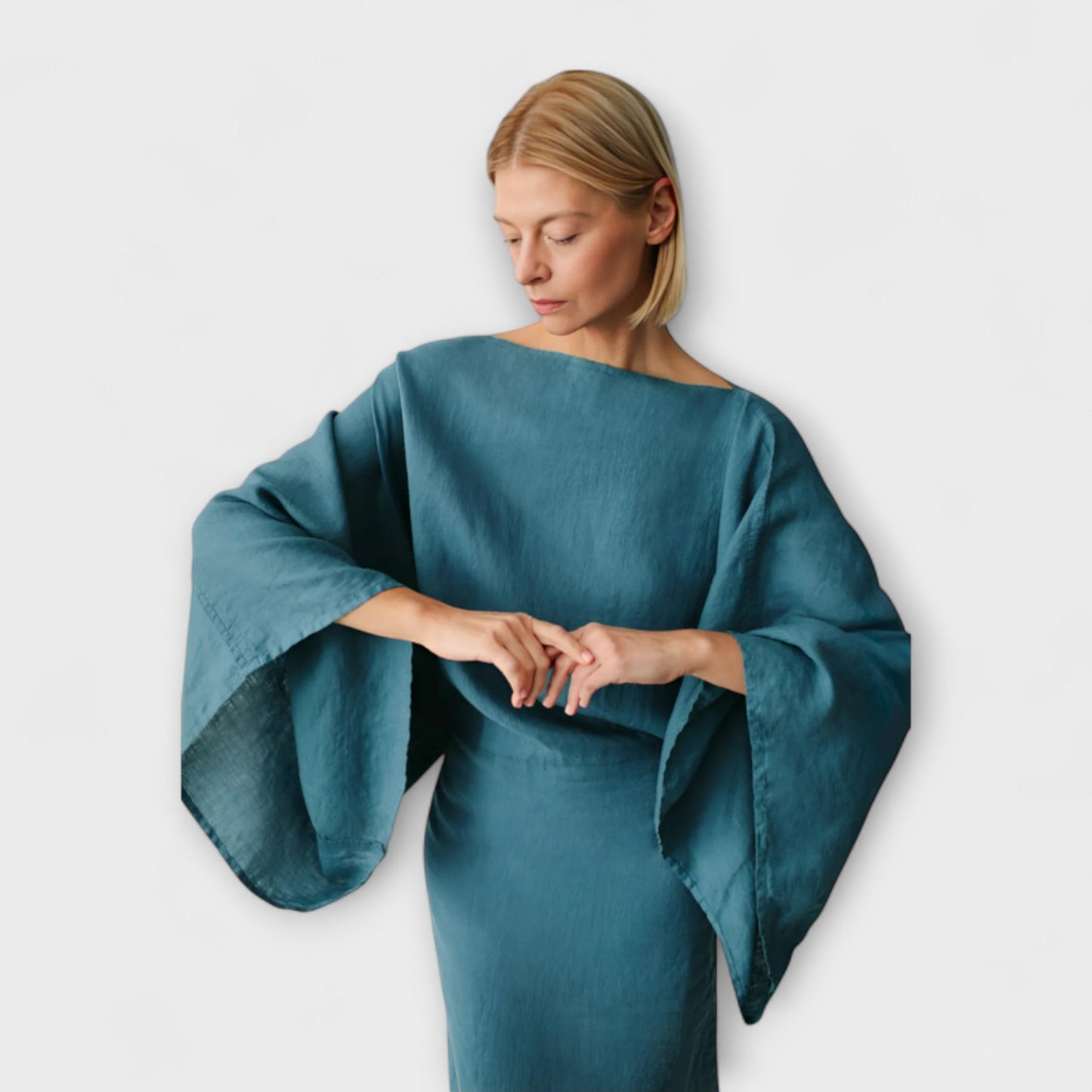 Dana - Kimono Dress Made of Linen and Cotton