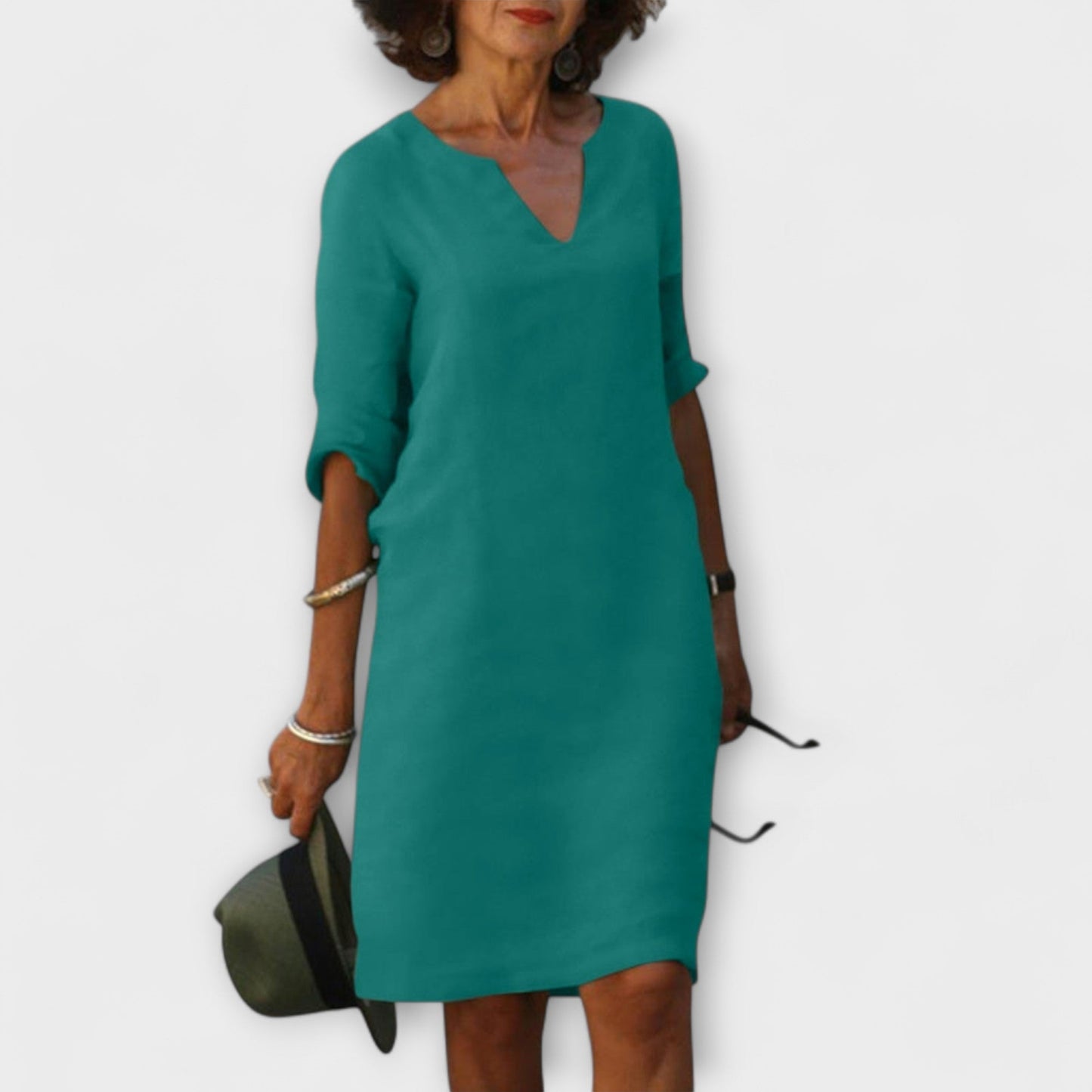 Ellyse - Stylish Summer Dress with V-Neck