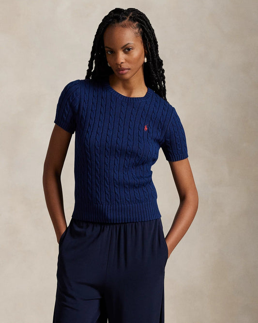 Suéter Ralph Lauren | Manga Curta Trançado