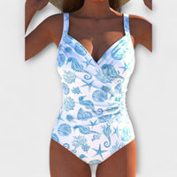 White (Sky Blue Print)